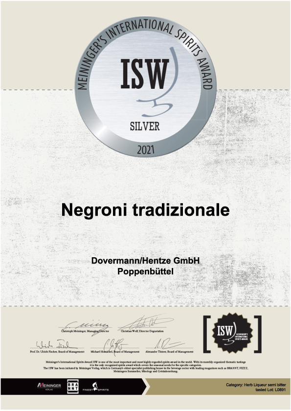 ISW Silver Negroni tradizionale