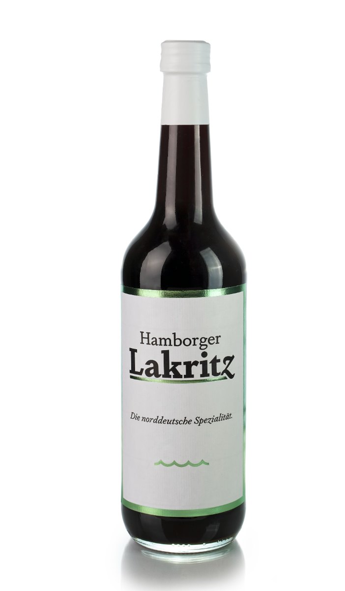 Flasche Hamborger Lakritz, die norddeutsche Spezialität
