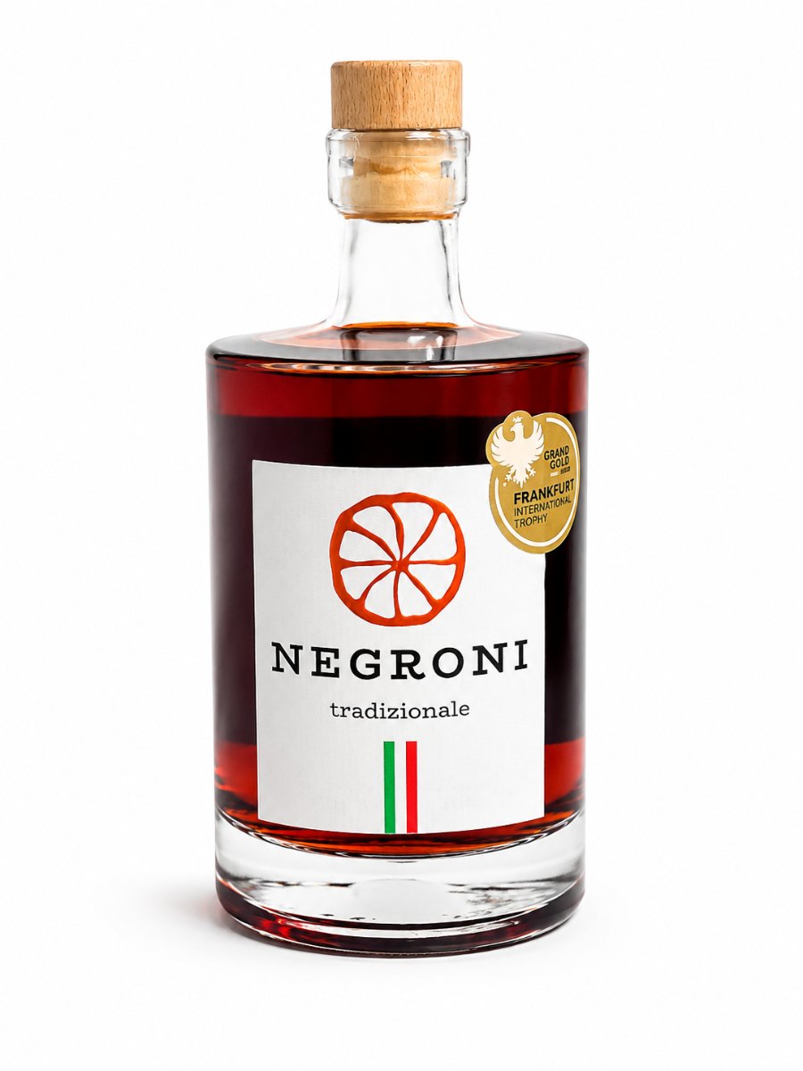 Flasche Negroni tradizionale, ausgezeichnet mit Grand Gold der Frankfurt International Trophy